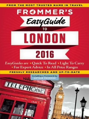 cover image of Frommer's EasyGuide to London 2016